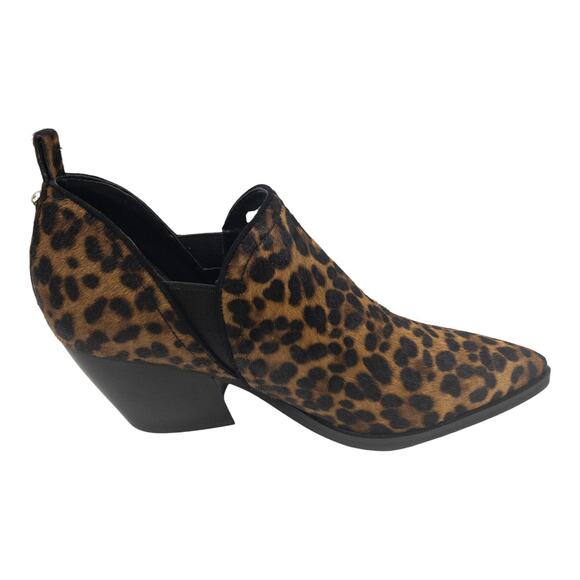 MARC FISHER  Dalaran  Leopard Calf Hair Pointed Toe Ankle Booties 7.5 Women's - Picture 4 of 13